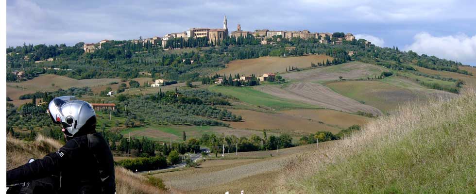Pienza  nelle vicinanze del Monte Amiata