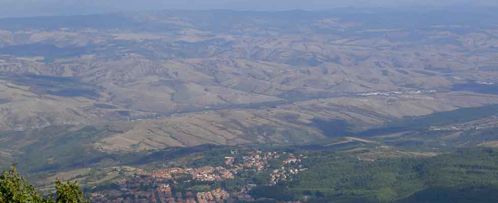 Amiata auf dem Frahrrad