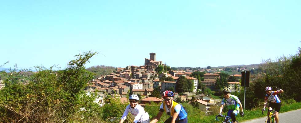 Amiata auf dem Frahrrad