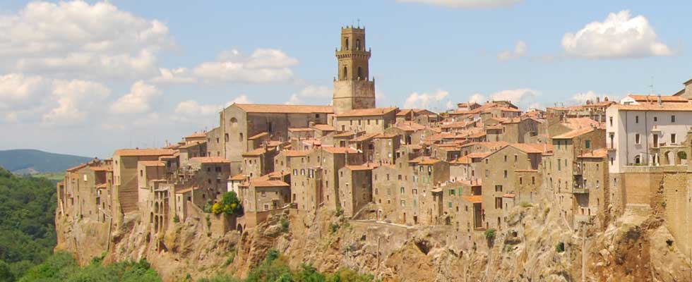 Pitigliano nelle vicinanze del Monte Amiata