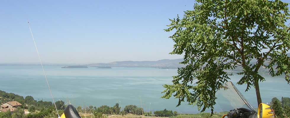 Lago Trasimeno nelle vicinanze del Monte Amiata